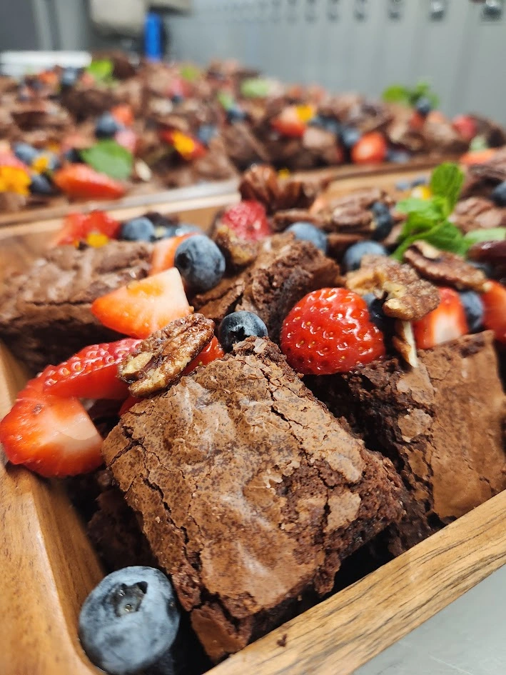 Photo : Bouchées de brownies maison